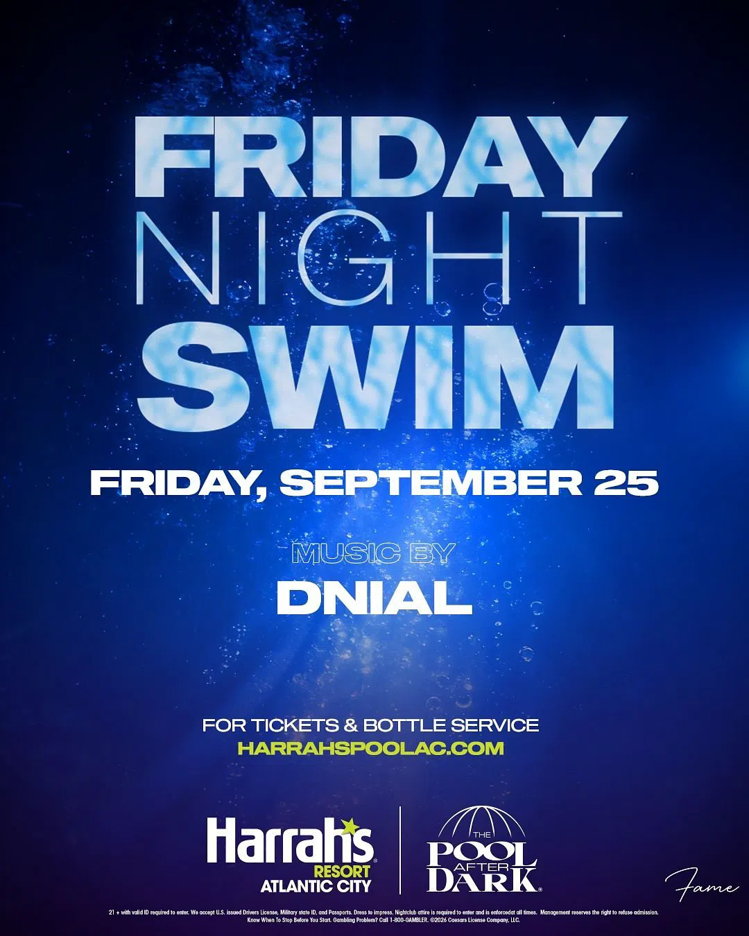The Pool After Dark at Harrah's Resort, Atlantic City